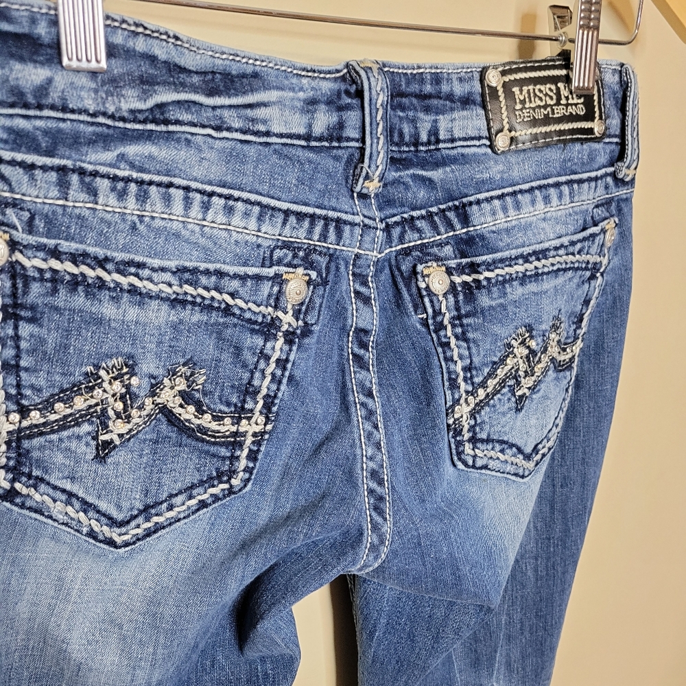 Miss Me Embellished Boot Cut Denim Size 31 - Picture 2 of 7
